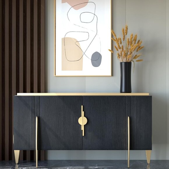 2 Pack Half Moon Cabinet Pulls Gold Drawer Pulls Semicircle Cabinet Handles Brus - Picture 2 of 8